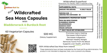 Load image into Gallery viewer, Sea Moss Capsules with Bladderwrack &amp; Burdock Root
