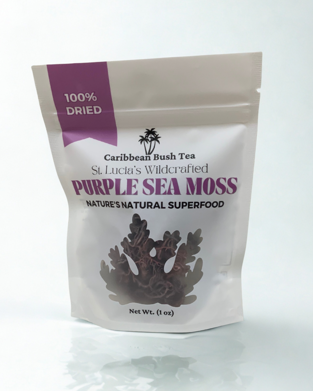 St. Lucia Dry Purple Sea Moss – Caribbean Bush Tea