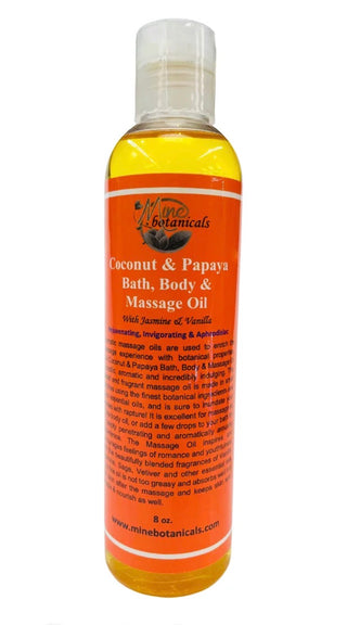 Coconut & Papaya Bath, Body & Massage Oil